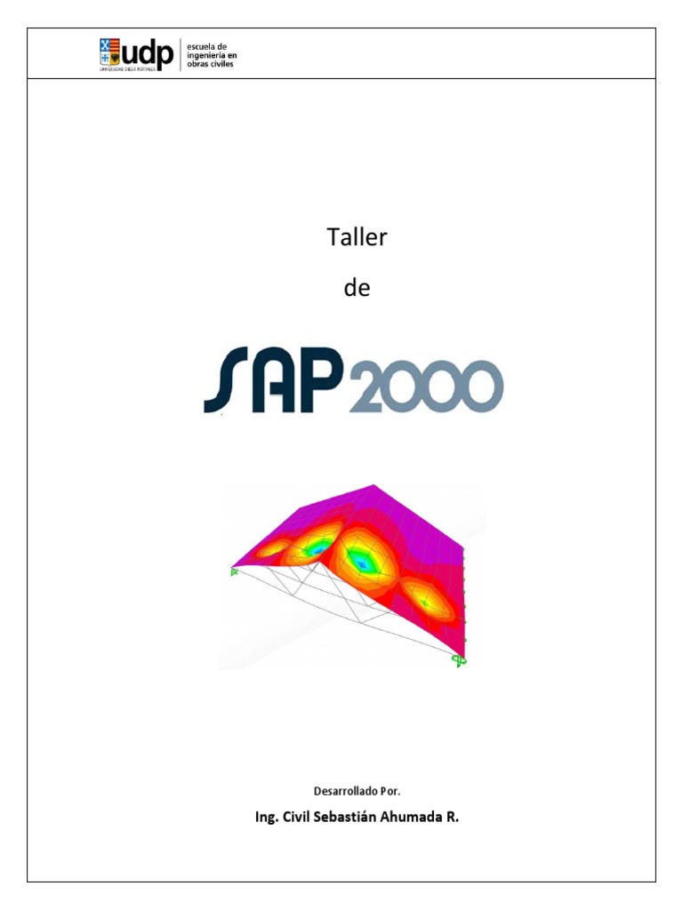 Taller de SAP2000 UDP PDF | PDF | Sistema de coordenadas Cartesianas ...