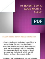 10 Benefits of A Good Night's Sleep PDF