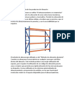 Análisis y Clasificación de Los Productos de Almacén