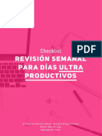 Checklist Revisión Semanal para Días Ultraproductivos PDF
