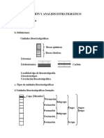 Clasificación y Análisis Estratigráfico