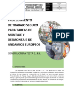PTS 016 - Montaje y Desmontaje de Andamios