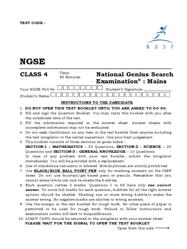 01 Class 4 - Level 1 Question PDF | PDF