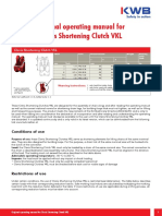 Clevis Shortening Clutch VKL Operating Manual Summary
