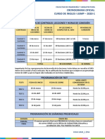 Cronograma de Actividades Ingles 1