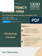 COMPETENCY BASED HRM x27 x27 - Half A Day Wbeinar On 13th April 2020