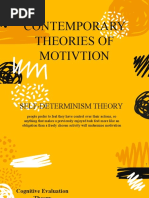 Contemporary Theories of Motivtion