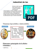 Aplicación Industrial de Las Vitaminas.