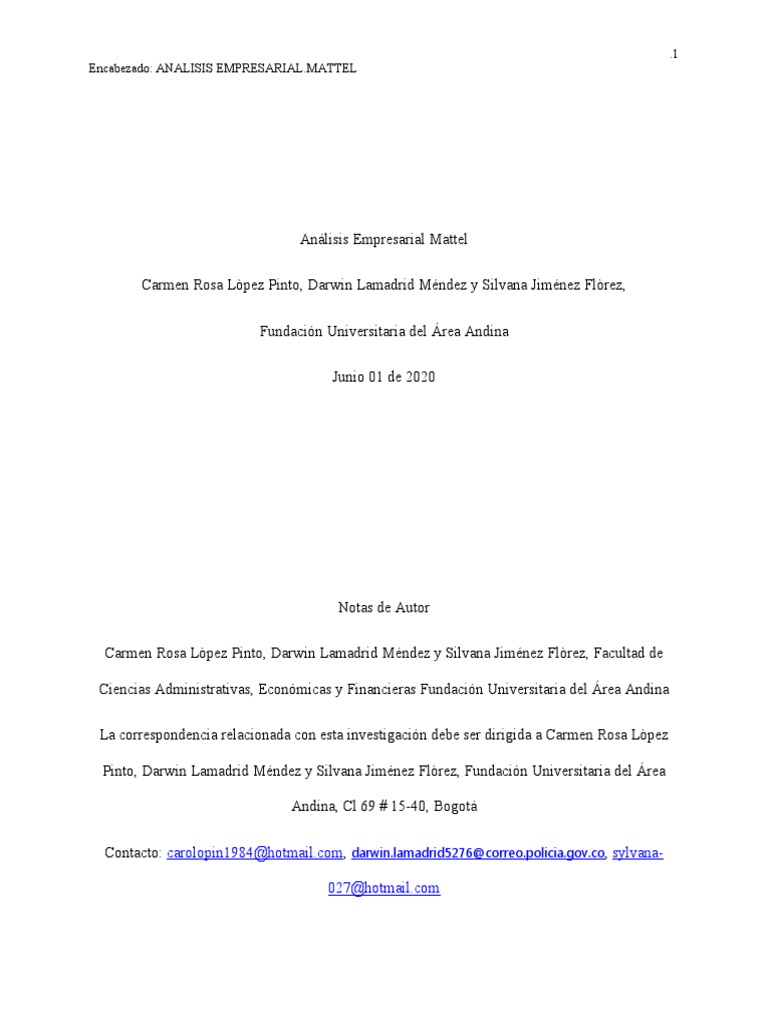 Mattel Pdf Juguetes Business