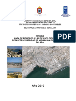 Estudio Mapa Peligros Plan Usos Del Suelo Ante Desastres y Medidas de Mitigacion de Talara - 2010 PDF