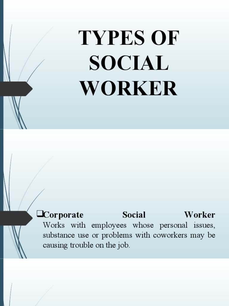 Types of Social Workers PDF
