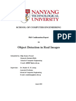 Object Detection PhD Report