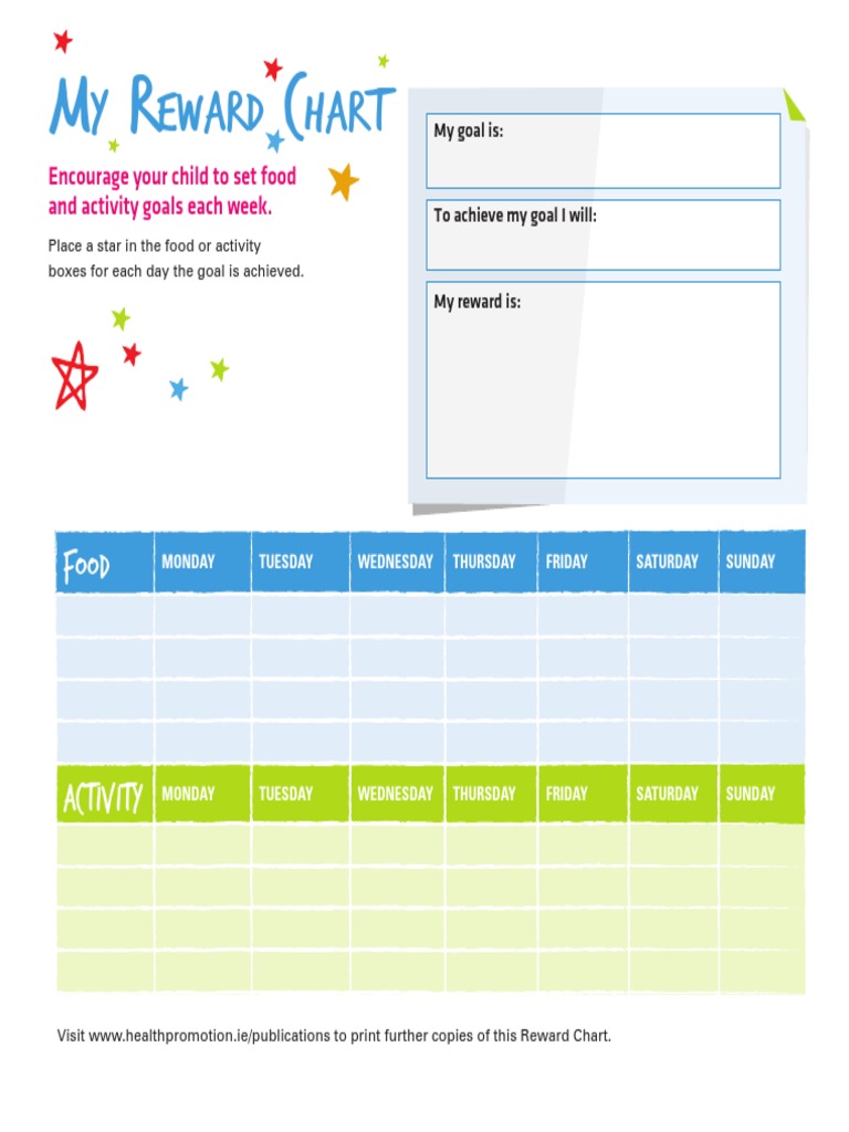 Free Printable Reward Chart Template pdf
