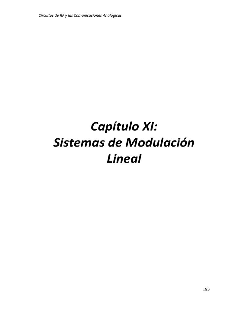 Modulación Lineal y Señales AM | PDF | Modulación de frecuencia ...