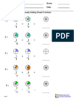 Name: Teacher:: Visually Adding Simple Fractions