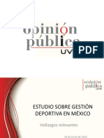 Estudio Sobre Gestión Deportiva en México