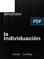 Simondon - La Individuación PDF