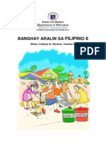 Banghay Aralin Sa: Filipino 6