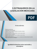 Los Extranjeros en La Legislación Mexicana