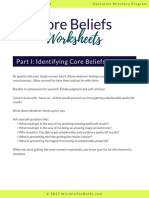 Core Beliefs Worksheets
