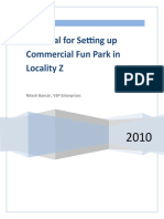 Proposal For Setting Up Commercial Fun Park in Locality Z: VSP Enterprises