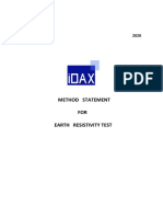 Method Statement FOR Earth Resistivity Test