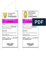 Road/Travel Pass Road/Travel Pass: City Health Office City Health Office