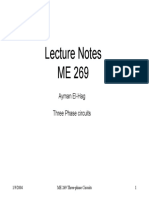 Lecture Notes ME 269: Ayman El-Hag Three Phase Circuits