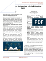 Robotic Process Automation Role in Education Field PDF
