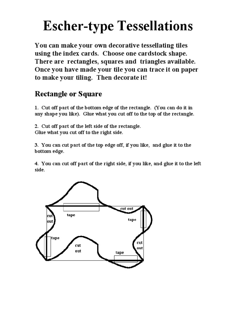 Escher Types of Tesselation | PDF