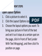 Image Placement Guide - Layout Options Steps