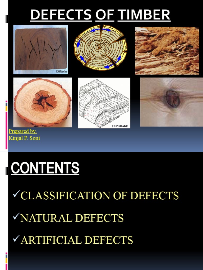 Defects of Timber (Final Class) | PDF | Wood | Lumber