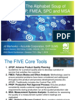 T12 Core Tools - The Alphabet Soup of APQP, PPAP, FMEA, SPC and MSA - JD Marhevko PDF