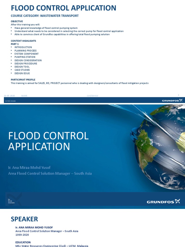 Flood Control Pumping Systems Overview | PDF | Computational Fluid ...