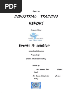 Industrial Training Report On It Company