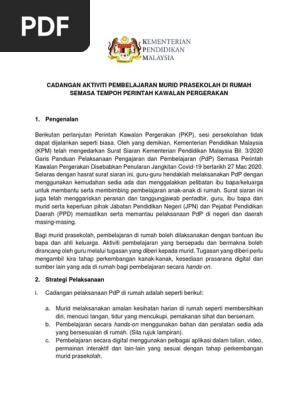 Pkp Untuk Prasekolah Pdf