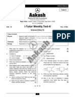I-Tutor Weekly Test-6A (CBSE-Phase-I) Science (C-X) - 17-05-2020 - 0 - 0 PDF