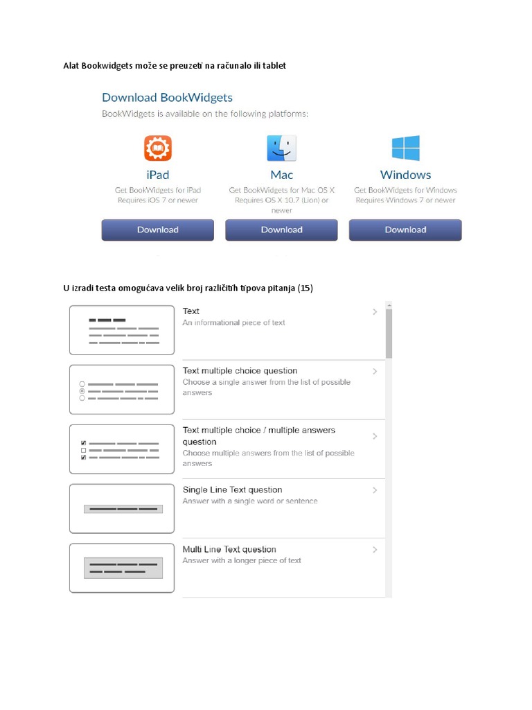 Bookwidgets | PDF