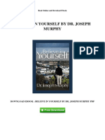 Free PDF Believe in Yourself by DR Joseph Murphy W PDF