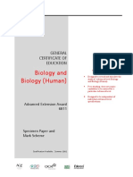 Biology and Biology (Human) : LLLLLLL