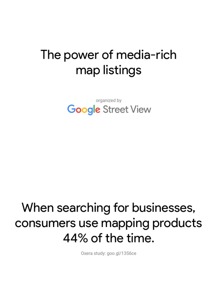 Impact of Media-Rich Map Listings | PDF | Games & Activities | Business