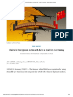 China's European Outreach Hits A Wall in Germany - Nikkei Asian Review