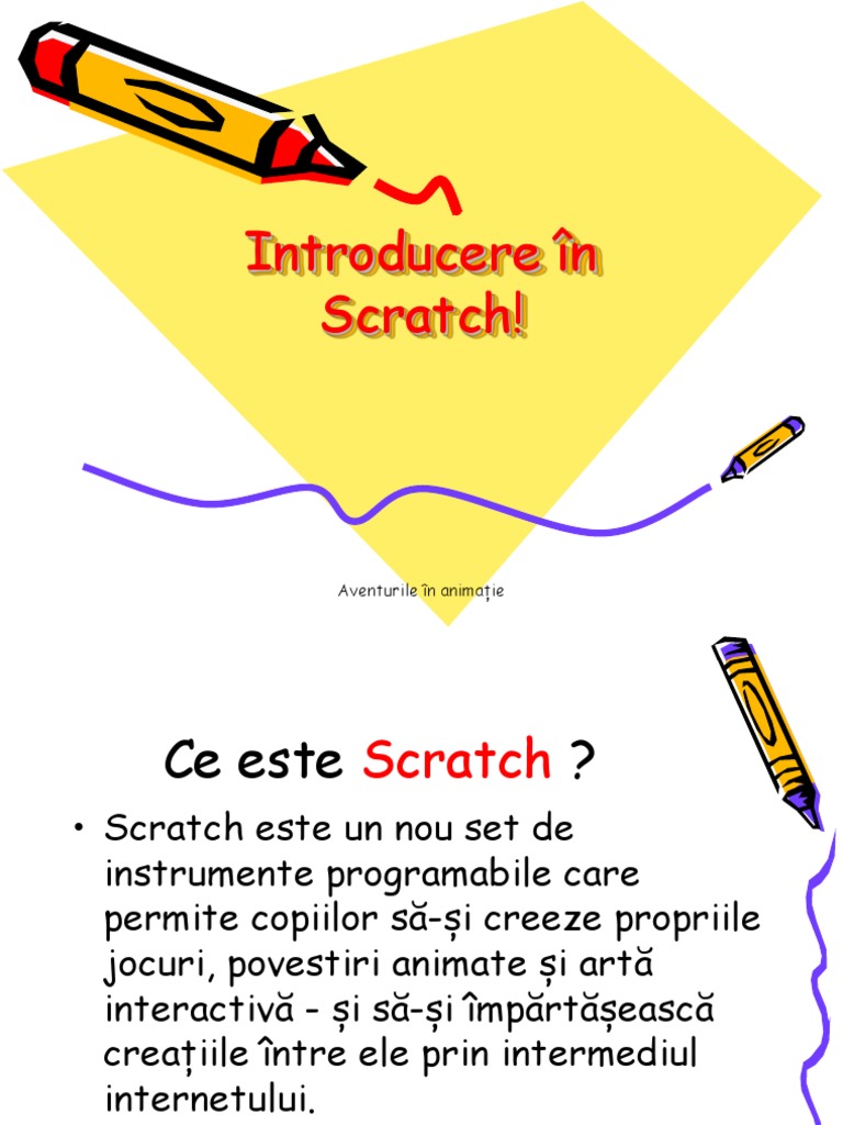 Introducere in Scratch | PDF