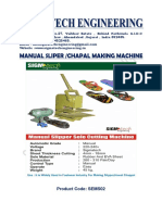 Manual Slipper Sole Cutting Machine