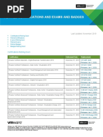 Retired Certifications and Exams and Badges