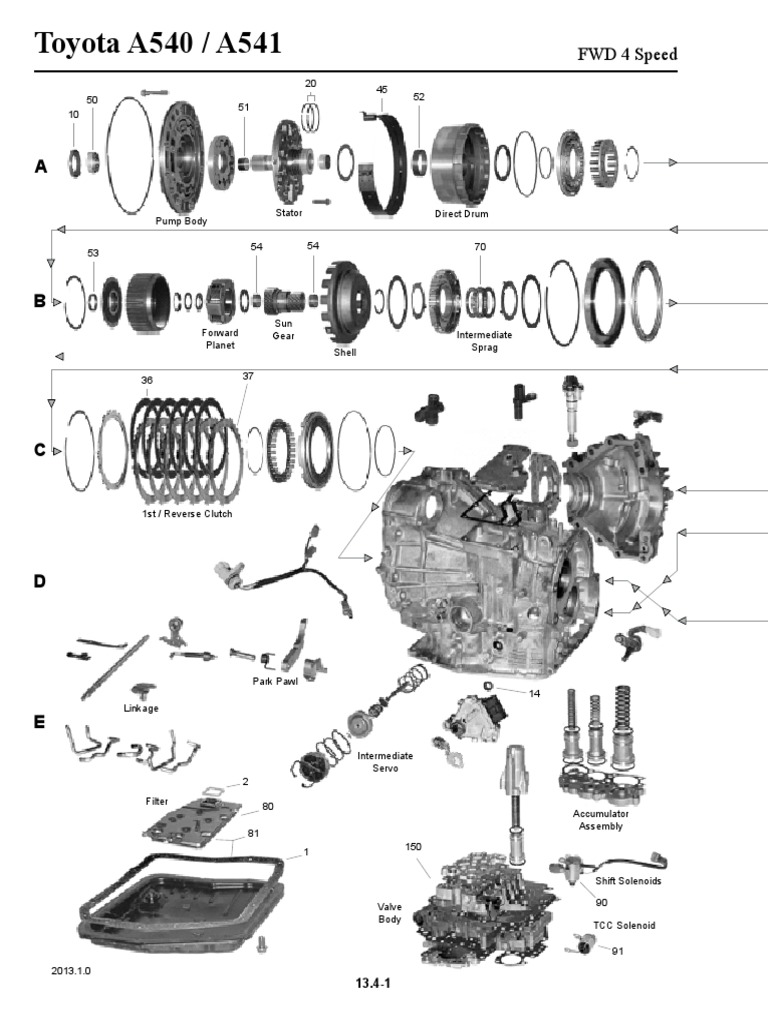 FWD 4 Speed | PDF | Clutch | Four Wheel Drive