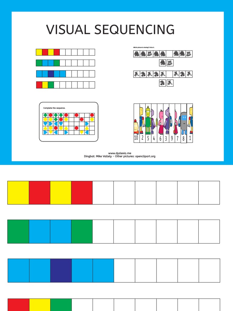 Visual Sequencing Activities | PDF