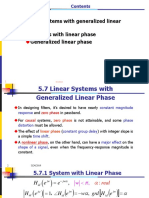 Linear Systems With Generalized Linear Phase Systems With Linear Phase Generalized Linear Phase