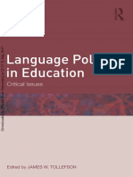 Language Policies in Education 2012
