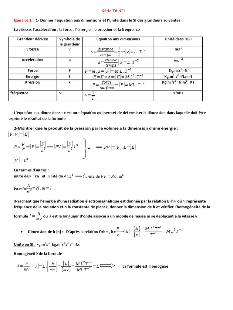 Verifier lhomogeneite dune relation
